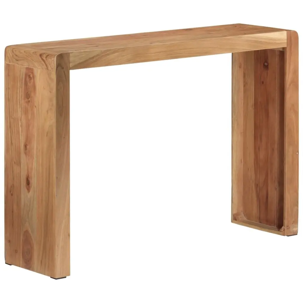 Rustic Acacia Wood Console Table 110x30x76 cm
