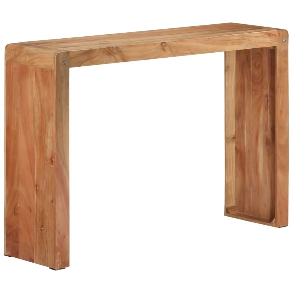 Rustic Acacia Wood Console Table 110x30x76 cm