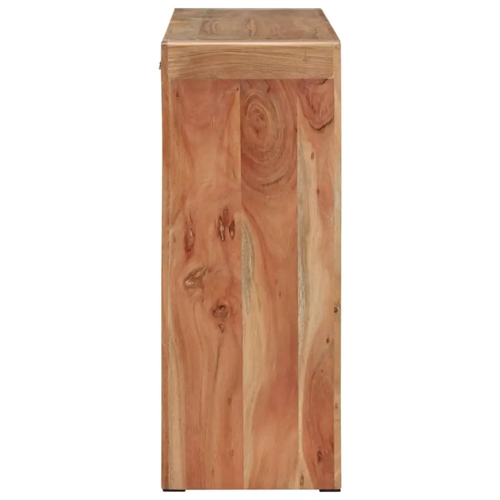 Rustic Acacia Wood Console Table 110x30x76 cm