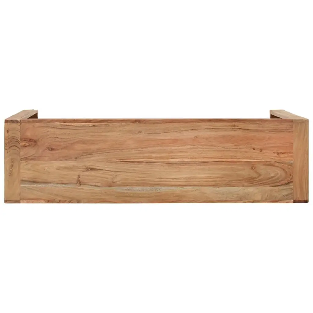 Rustic Acacia Wood Console Table 110x30x76 cm