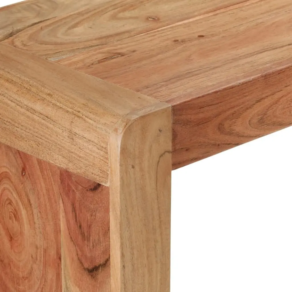 Rustic Acacia Wood Console Table 110x30x76 cm
