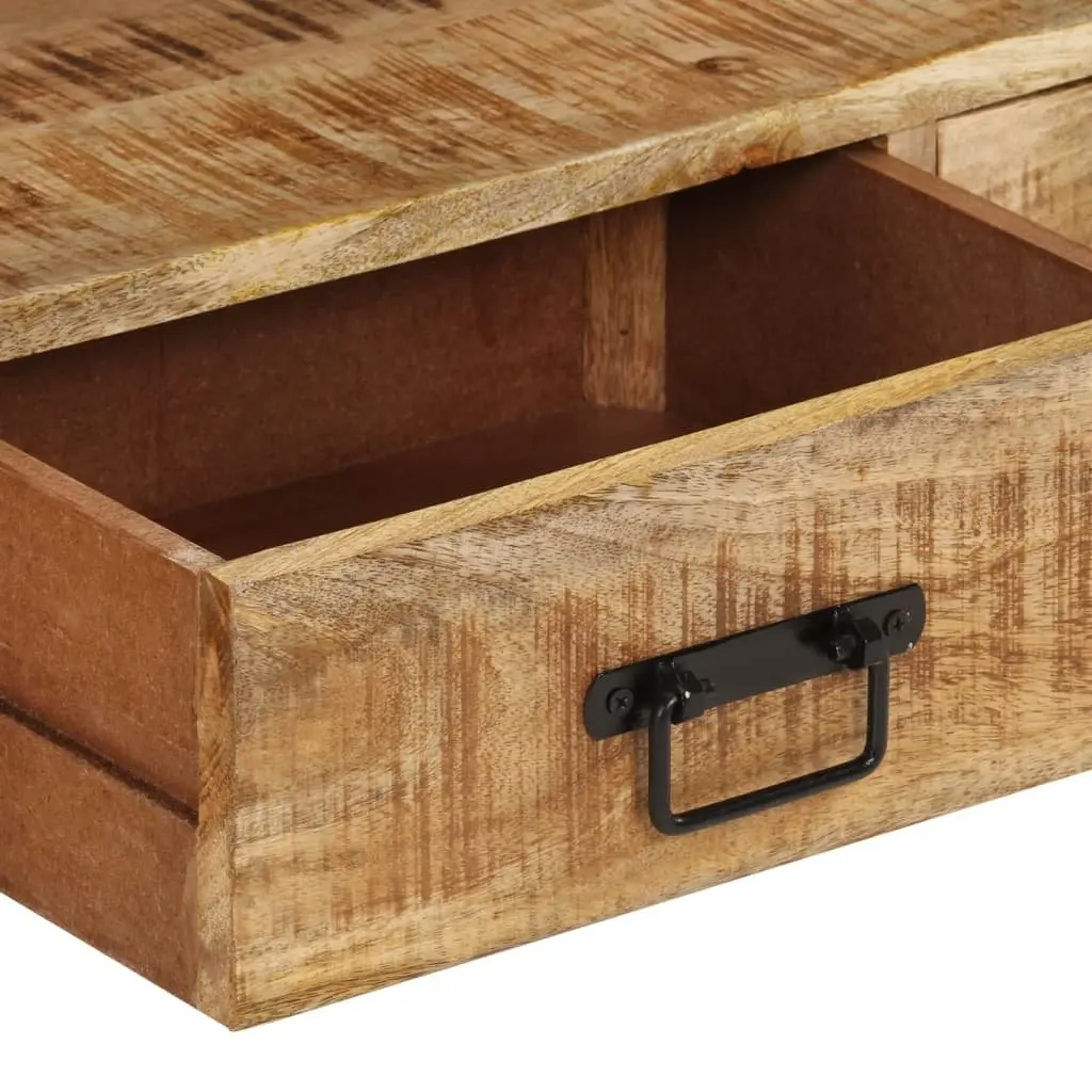 Solid Wood TV Cabinet 120x30x45 cm Brown Mango Media Storage Unit Drawers