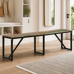 Reclaimed Solid Wood Bench for Entryway 160x35x46 cm