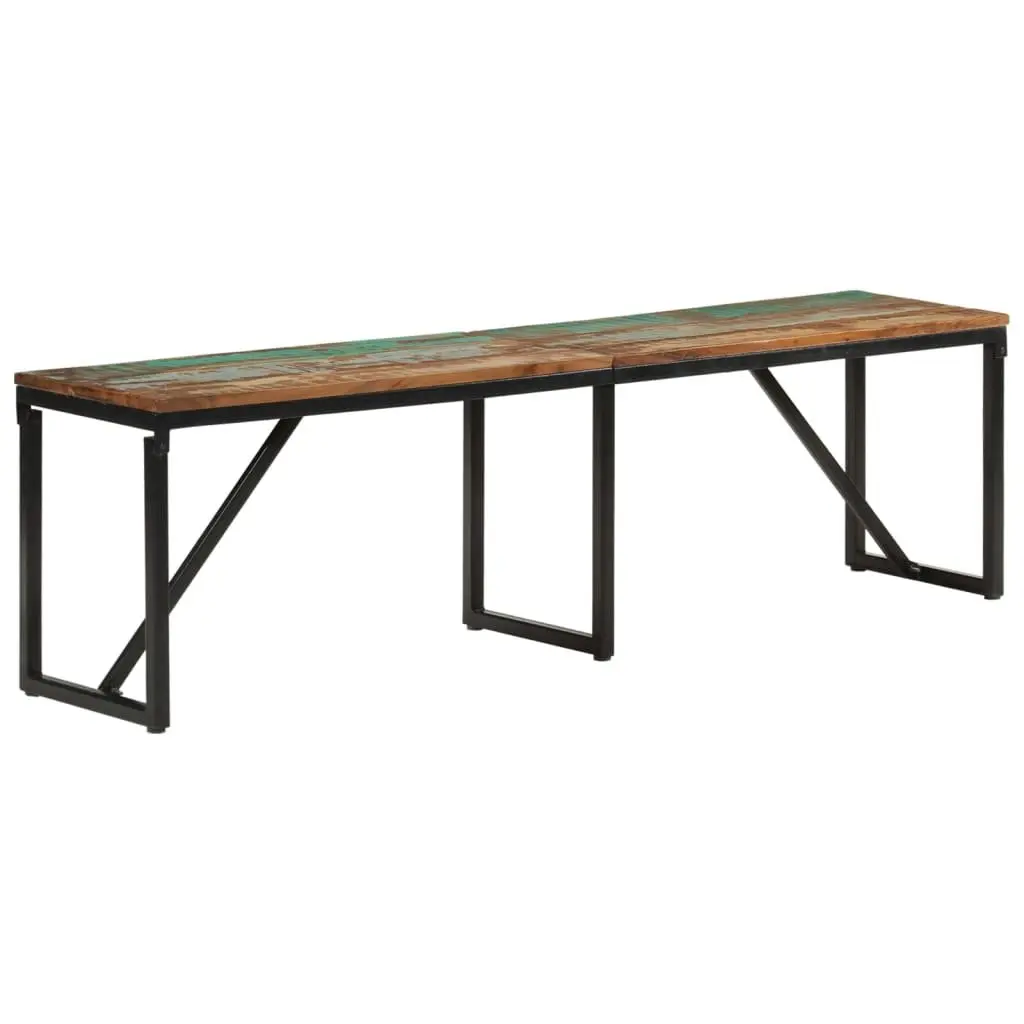 Reclaimed Solid Wood Bench for Entryway 160x35x46 cm