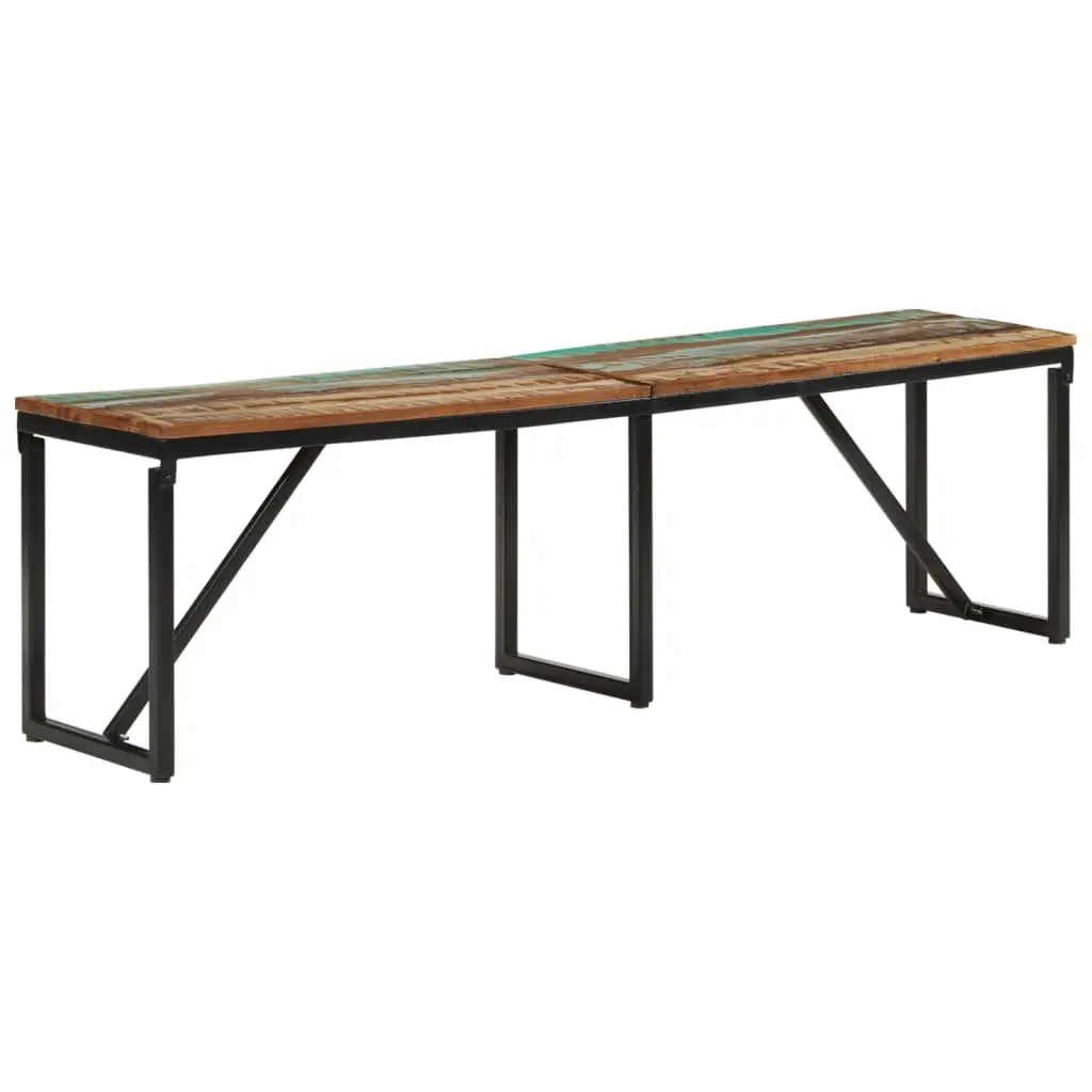 Reclaimed Solid Wood Bench for Entryway 160x35x46 cm