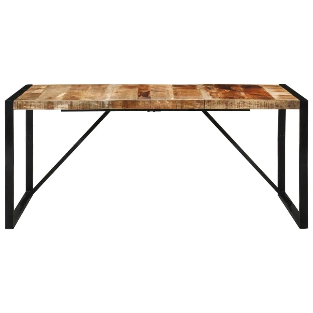 Brown Solid Mango Wood Dining Table 175x90x76 cm