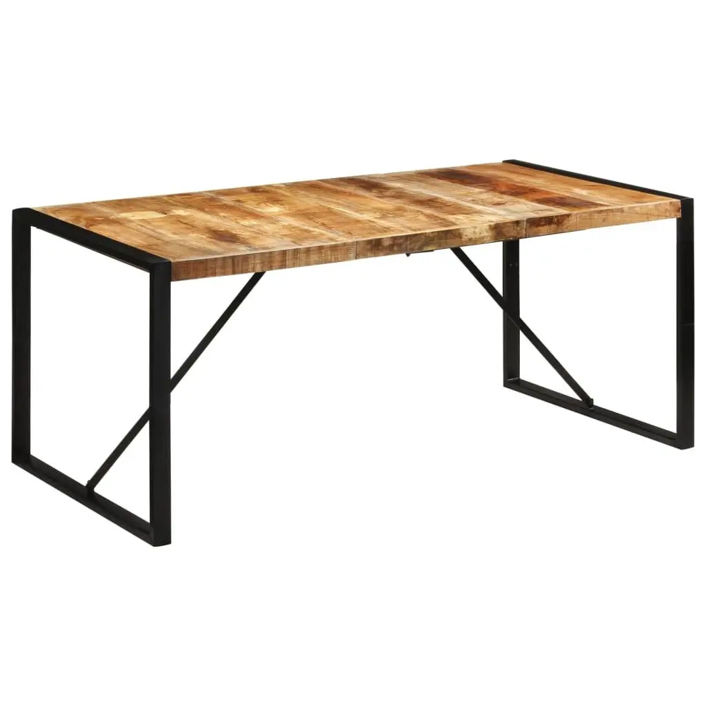 Brown Solid Mango Wood Dining Table 175x90x76 cm
