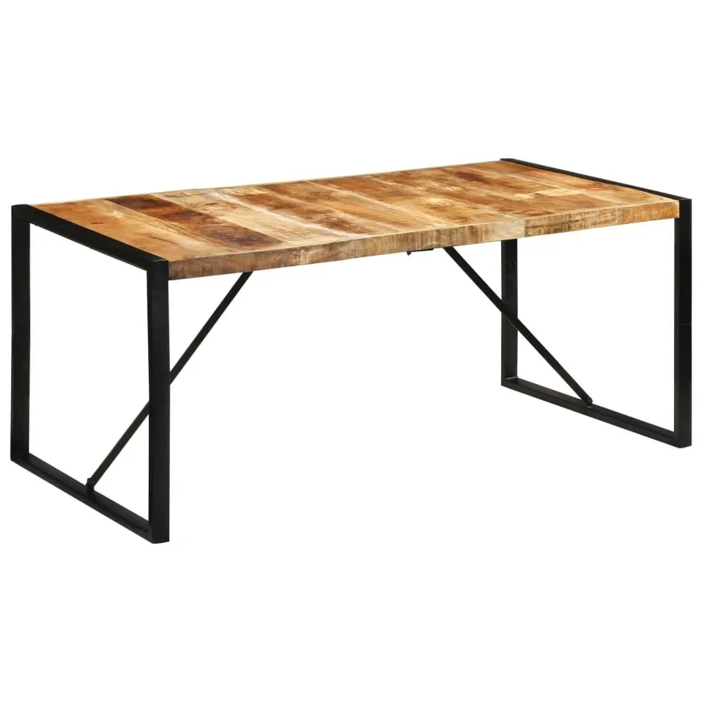 Brown Solid Mango Wood Dining Table 175x90x76 cm