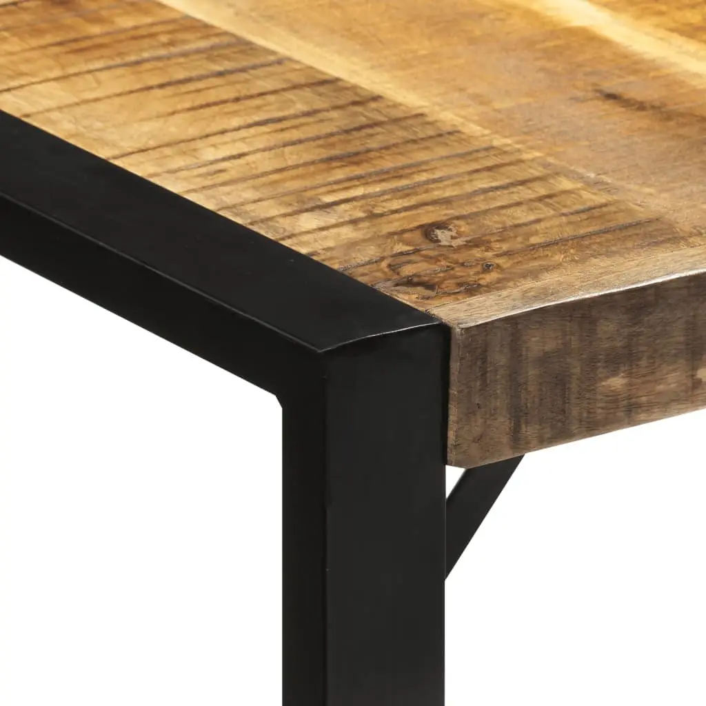 Brown Solid Mango Wood Dining Table 175x90x76 cm