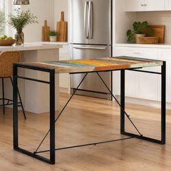 Reclaimed Wood Bar Table 175x90x110 cm for Dining