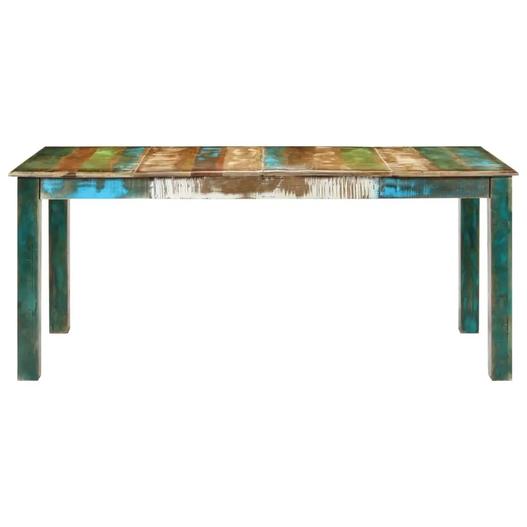 Dining Table Brown 180x90x76 cm Solid Reclaimed Wood
