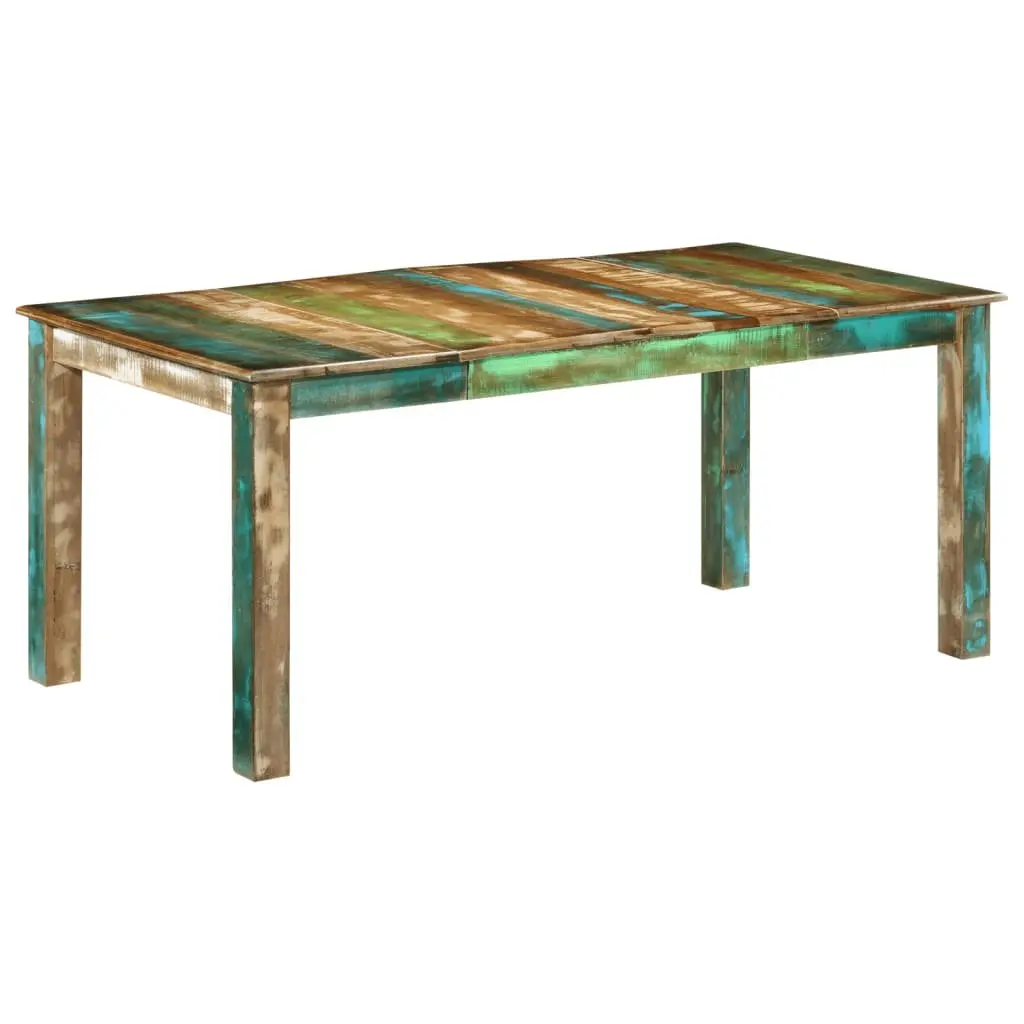 Dining Table Brown 180x90x76 cm Solid Reclaimed Wood