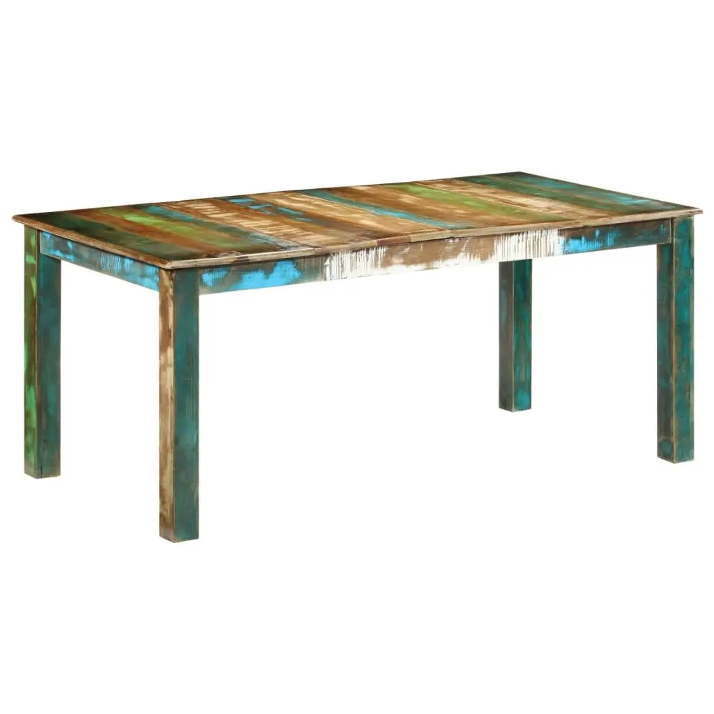 Dining Table Brown 180x90x76 cm Solid Reclaimed Wood