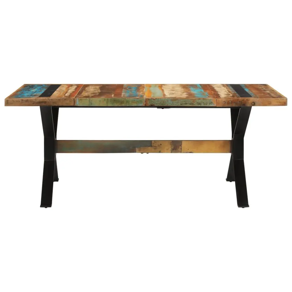 Dining Table Vintage 180x90cm Solid Reclaimed Wood Brown