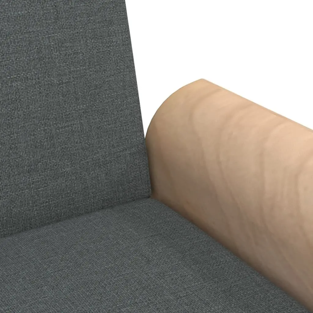 Grey Fabric Sofa Bed with Armrests
