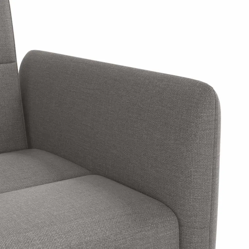 Taupe Fabric Sofa Bed with USB Ports