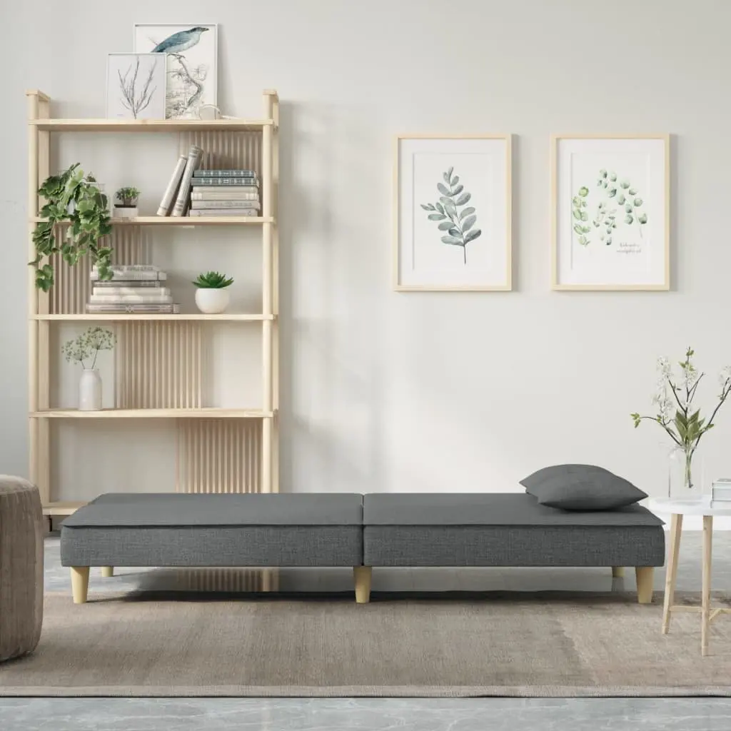 Adjustable Grey Fabric Sofa Bed for Comfort and Style