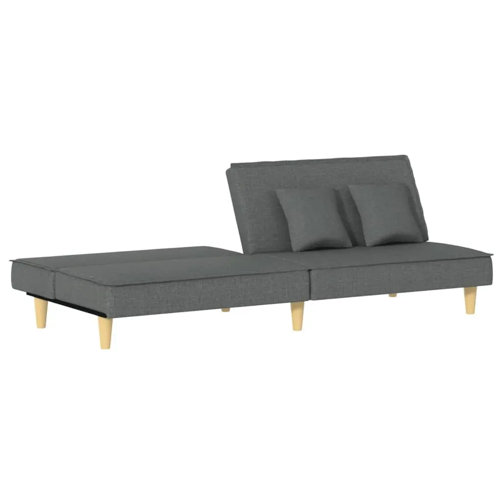 Adjustable Grey Fabric Sofa Bed for Comfort and Style