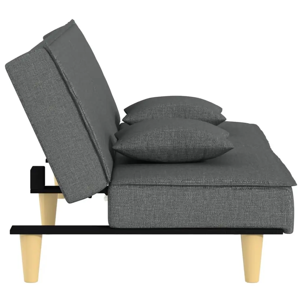 Adjustable Grey Fabric Sofa Bed for Comfort and Style