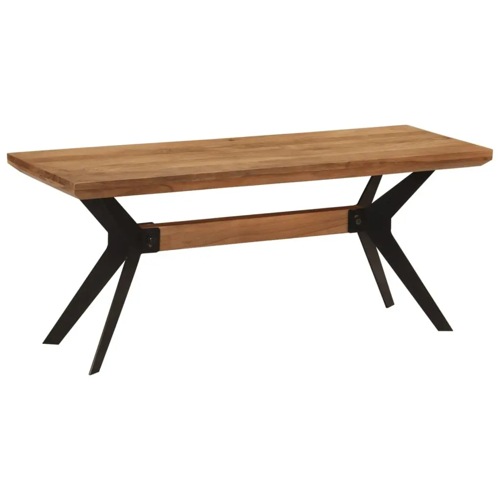 Dining Bench Industrial Style 110x40x46 cm Solid Acacia Wood Steel