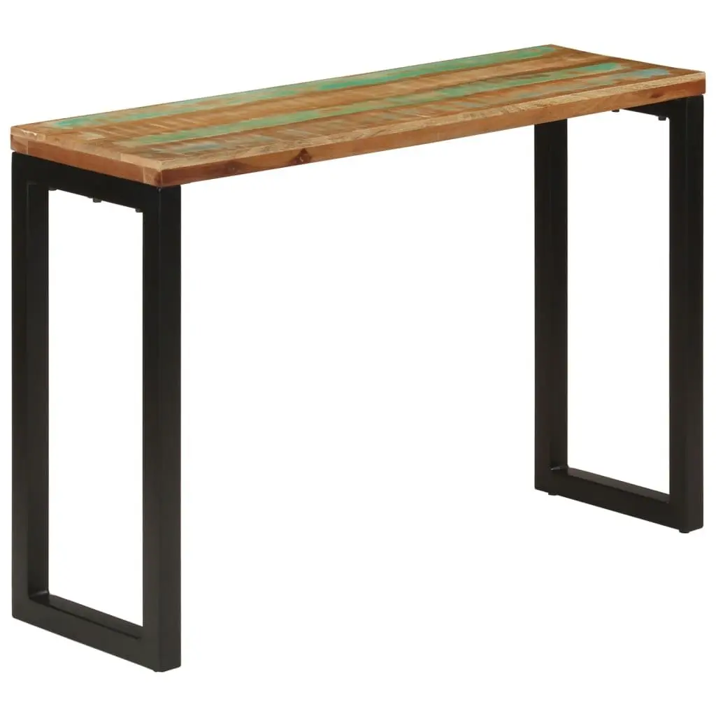 Solid Reclaimed Wood Console Table for Entryway 110x35x75 cm
