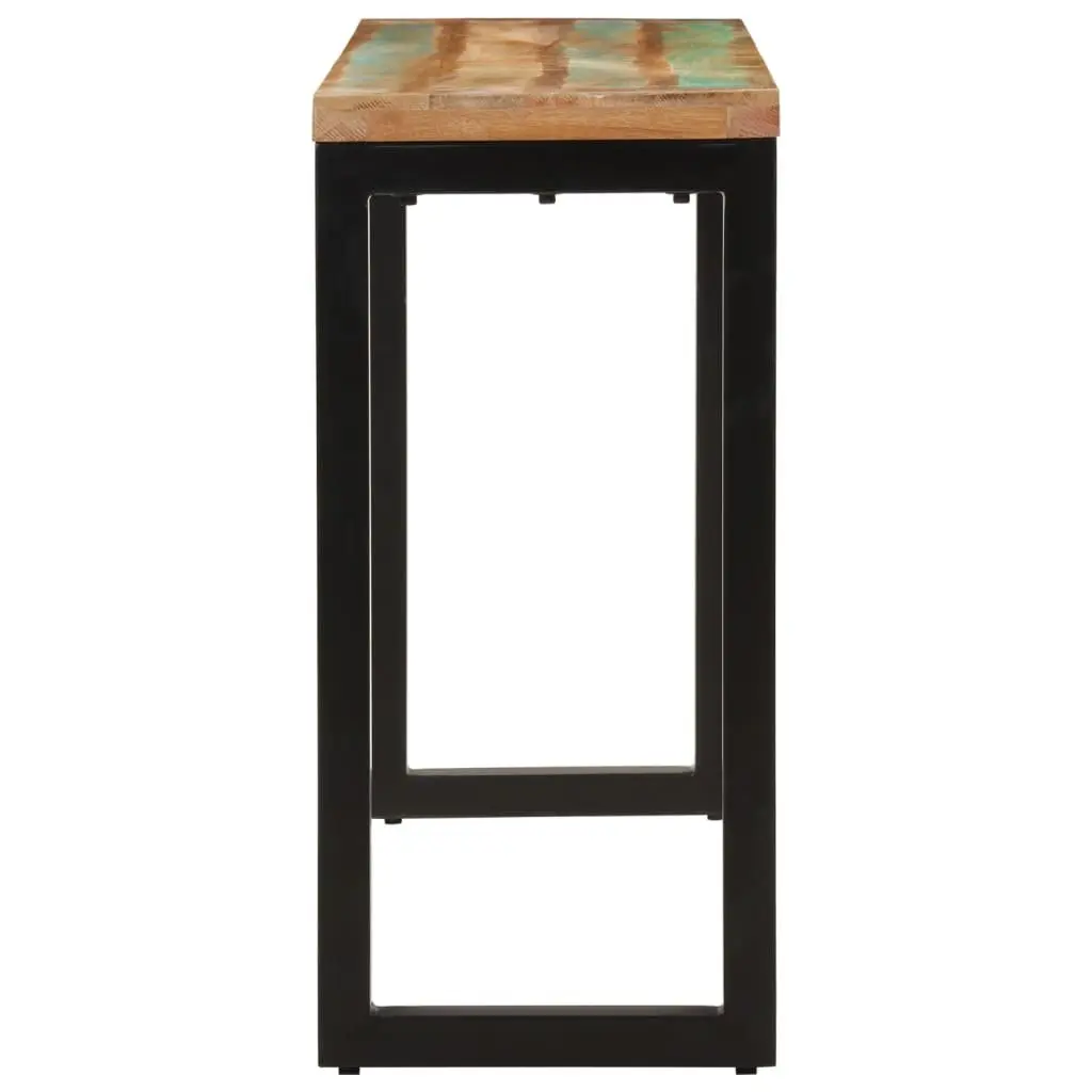 Solid Reclaimed Wood Console Table for Entryway 110x35x75 cm