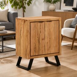 Classic Solid Wood Sideboard Storage Cabinet in Brown