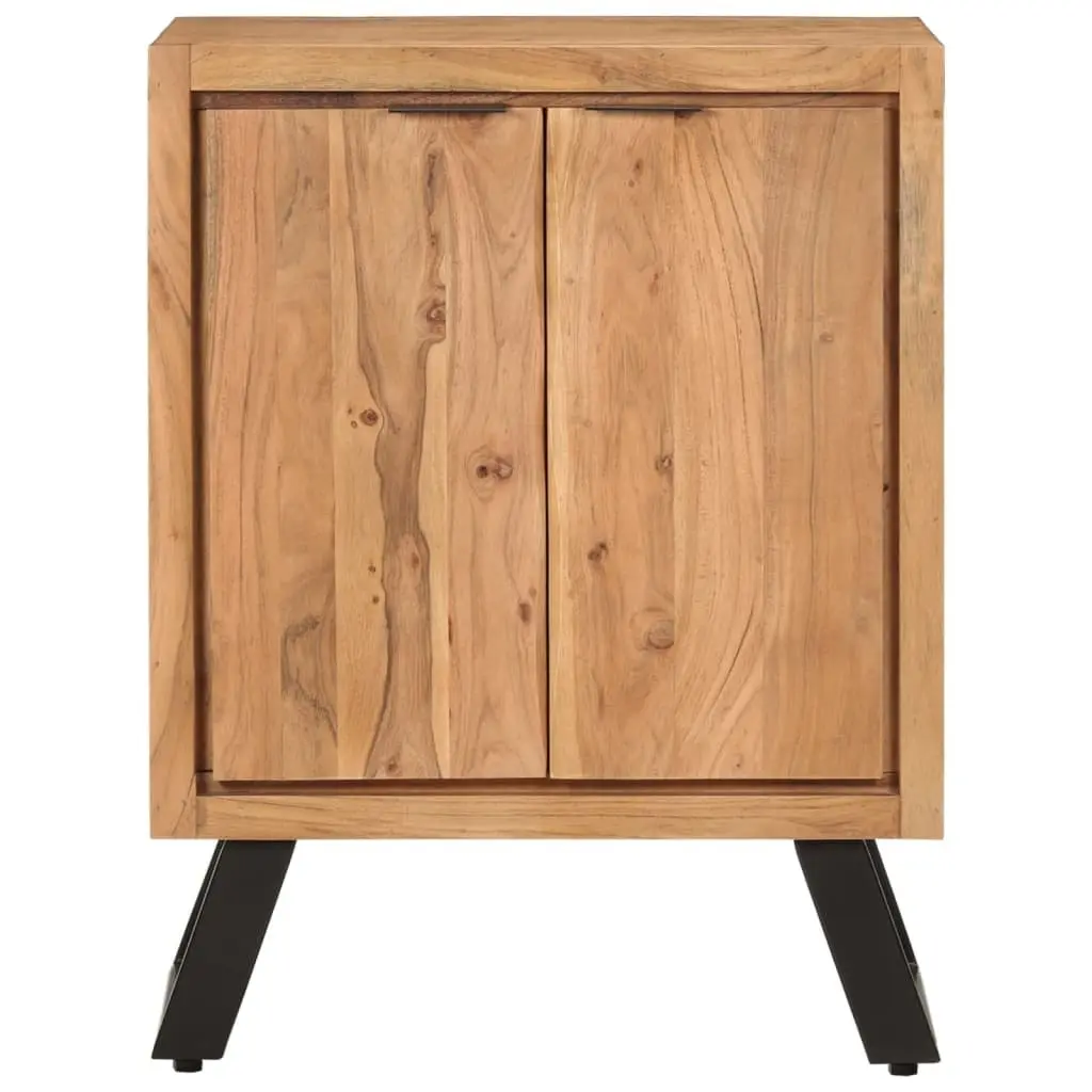 Solid Wood Sideboard Storage Cabinet in Brown