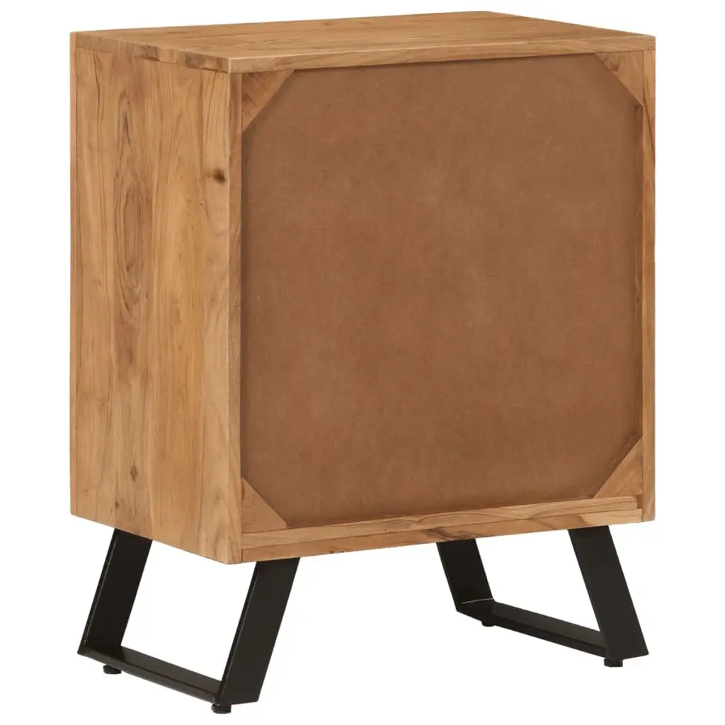Solid Wood Sideboard Storage Cabinet in Brown
