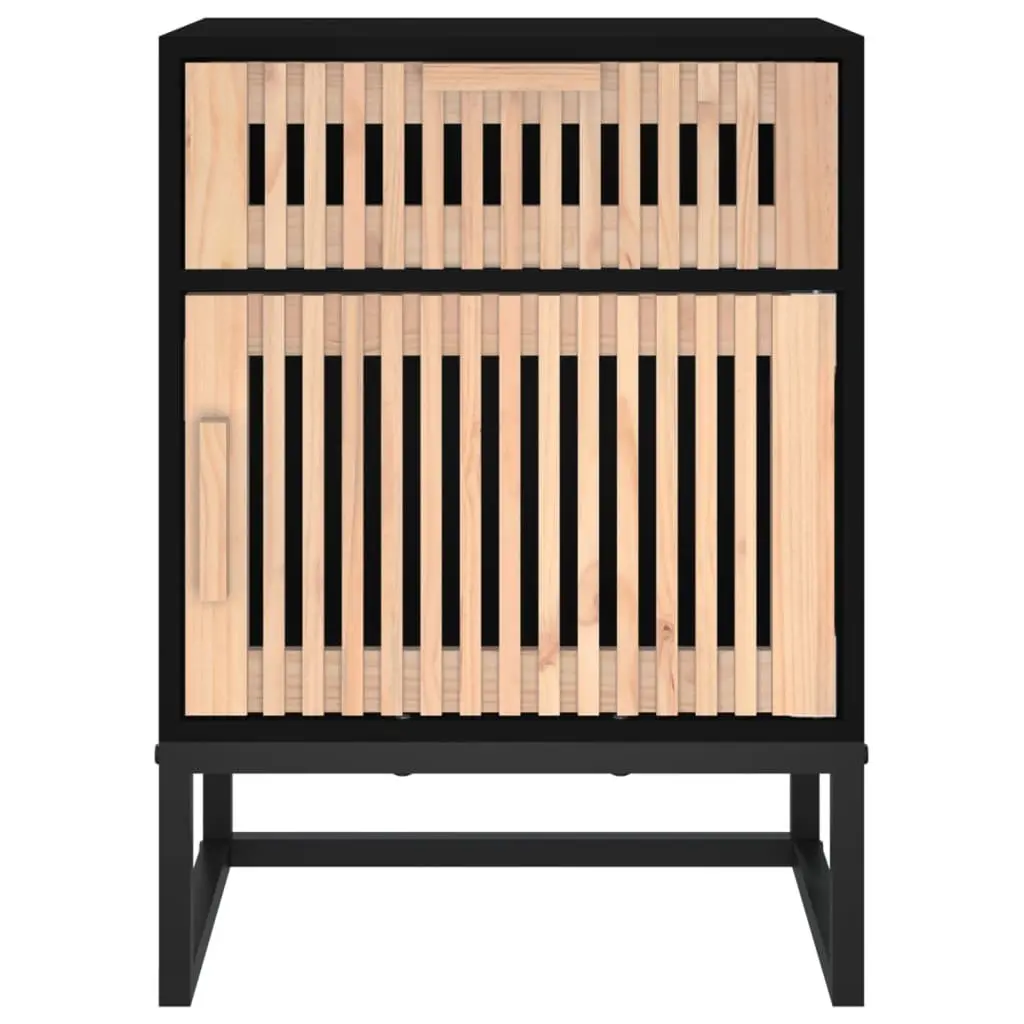 Scandinavian Nightstands 2 pcs Black 40x30x55.5 cm
