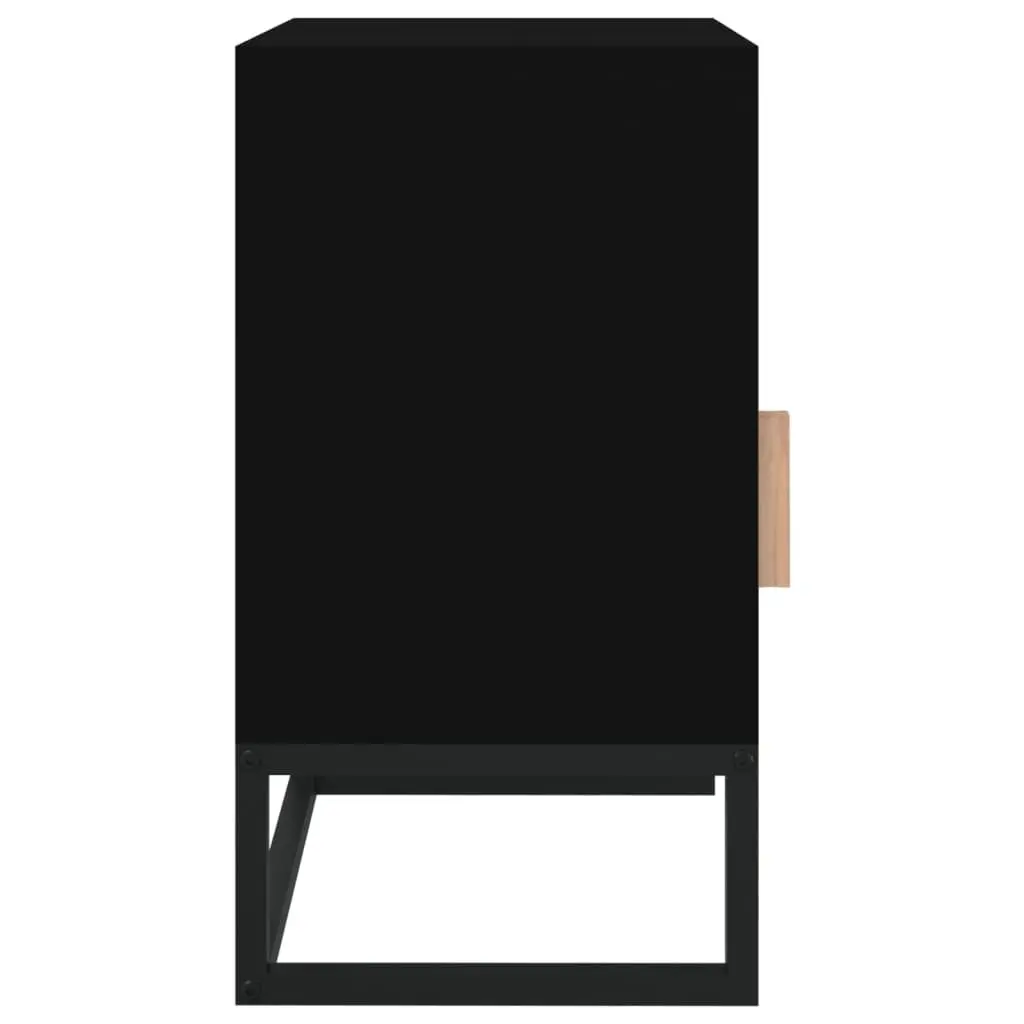 Scandinavian Nightstands 2 pcs Black 40x30x55.5 cm