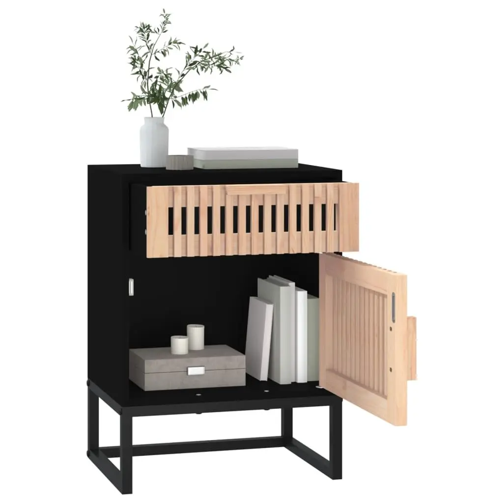 Scandinavian Nightstands 2 pcs Black 40x30x55.5 cm