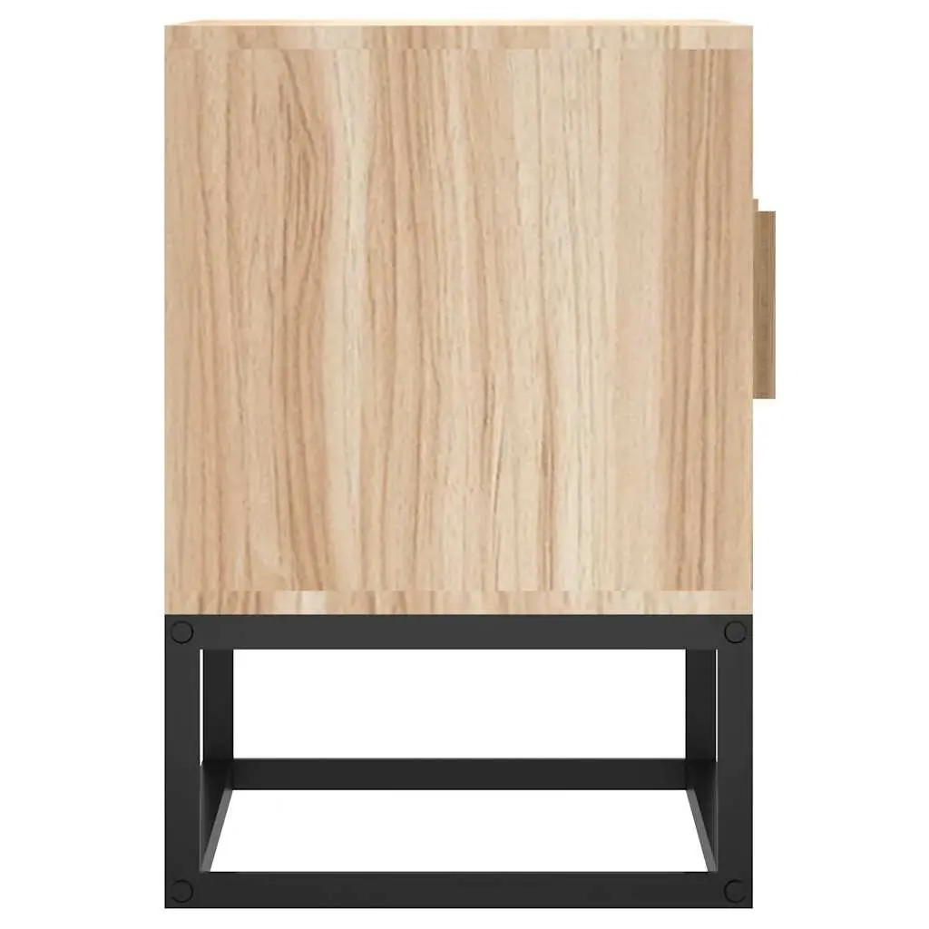 TV Cabinet Brown 105x30x45 cm Engineered Wood Storage Unit with Metal Feet