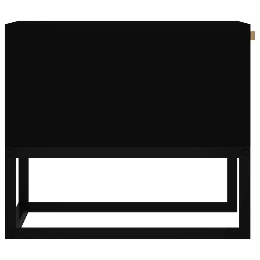 Black Coffee Table with 2 Drawers for Storage