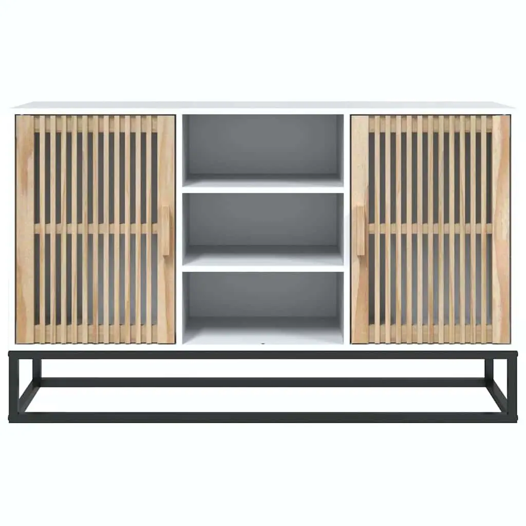 Sideboard White 105x30x65 cm Engineered Wood Storage Cabinet