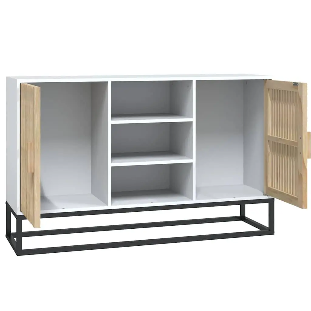 Sideboard White 105x30x65 cm Engineered Wood Storage Cabinet