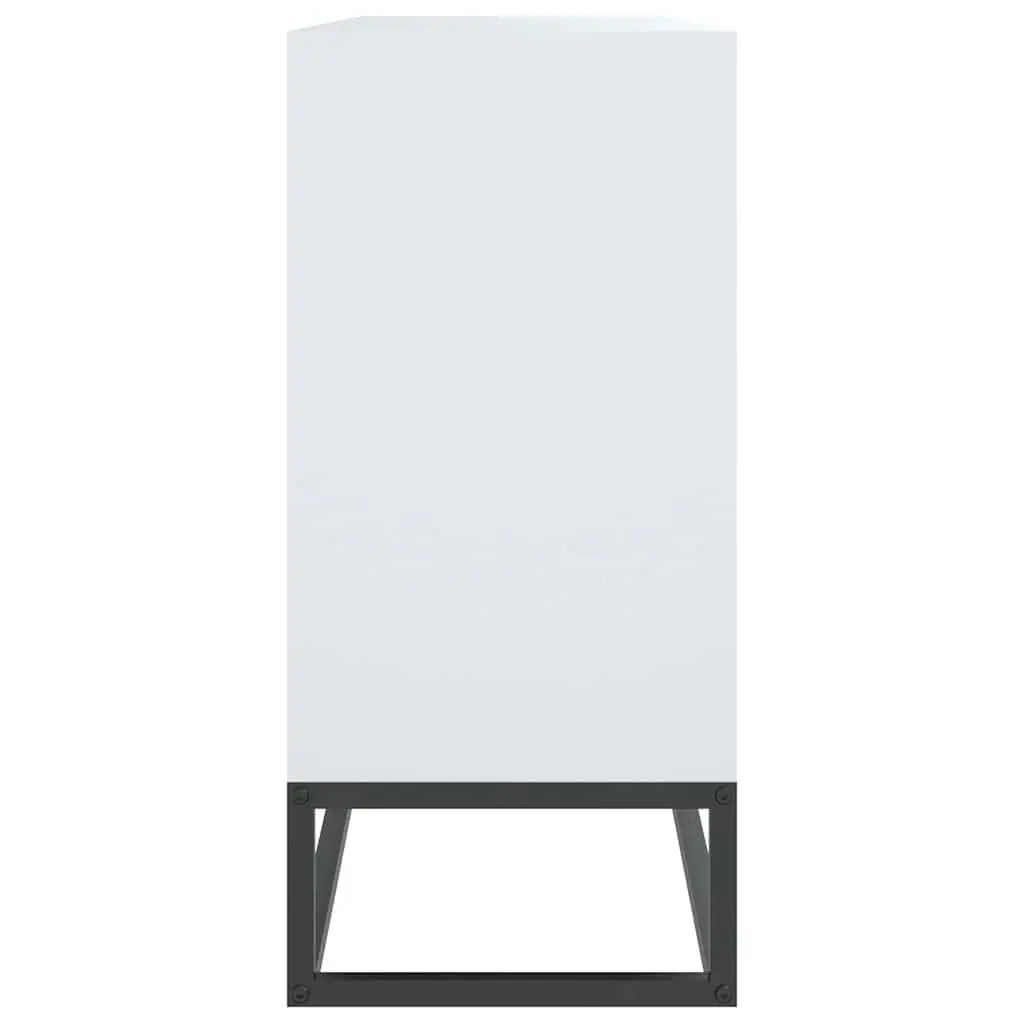 Sideboard White 105x30x65 cm Engineered Wood Storage Cabinet
