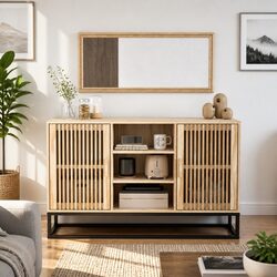 Charming Brown Sideboard Cabinet 105x30x65cm