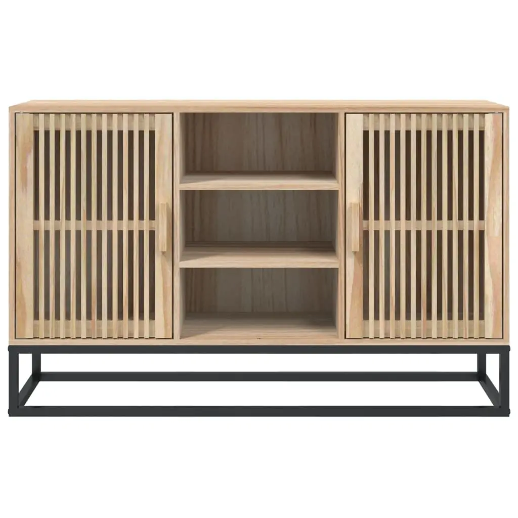 Sideboard Cabinet 105x30x65cm Brown Engineered Wood Storage Buffet Furniture