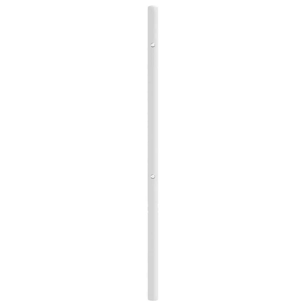 White Metal Bed Headboard 90cm Powder Coated Steel Frame Sturdy Support