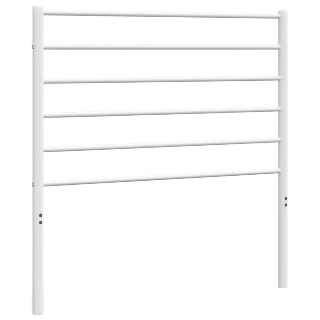 Metal Headboard White 107cm Bed Header Bedroom Furniture Stylish Design