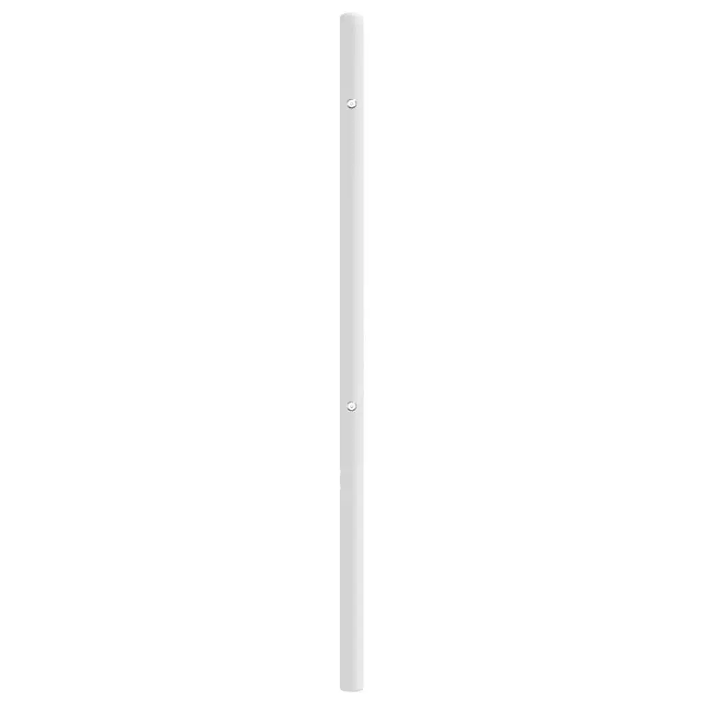Metal Headboard White 180cm Powder-coated Steel Bed Frame Header