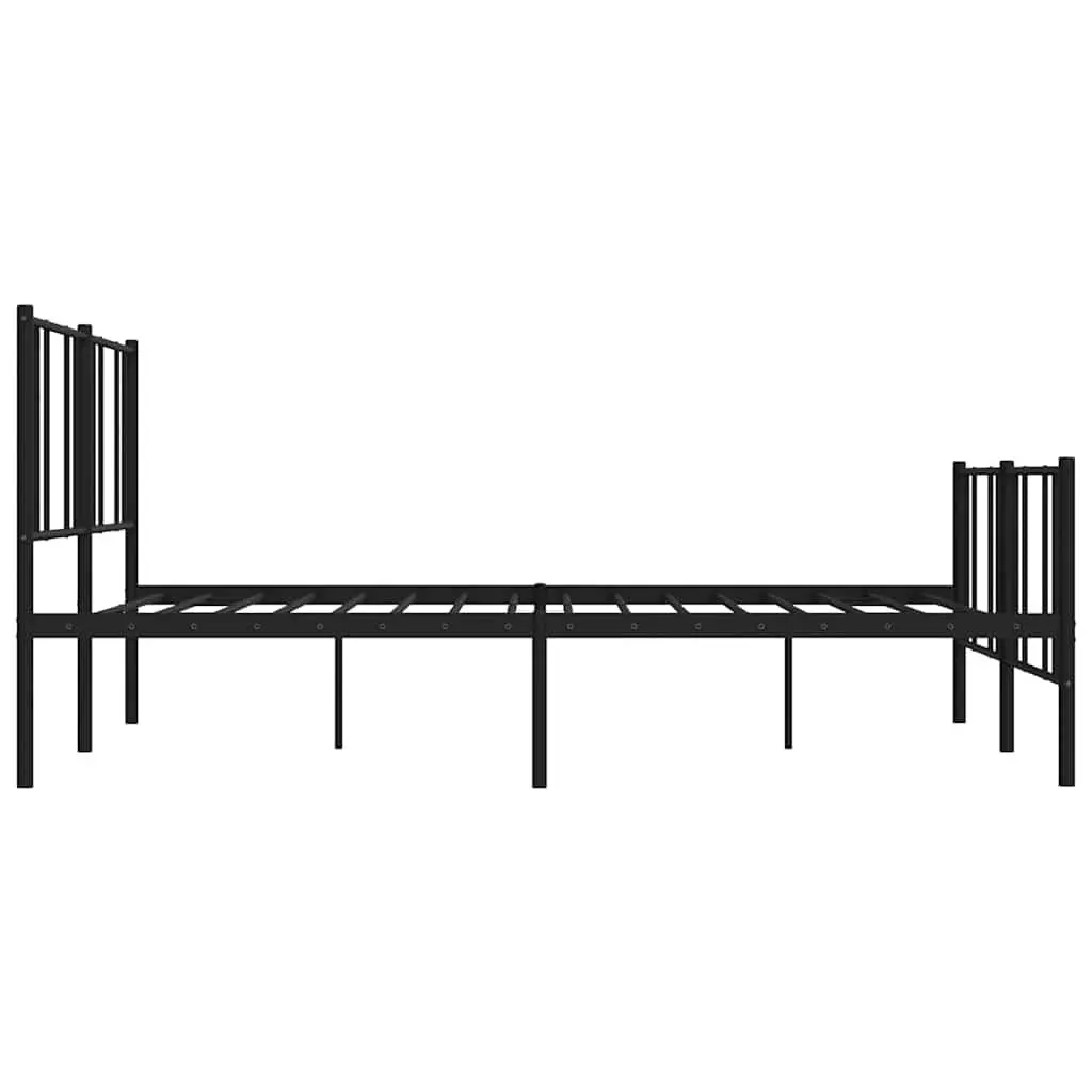 King Size Metal Bed Frame in Black