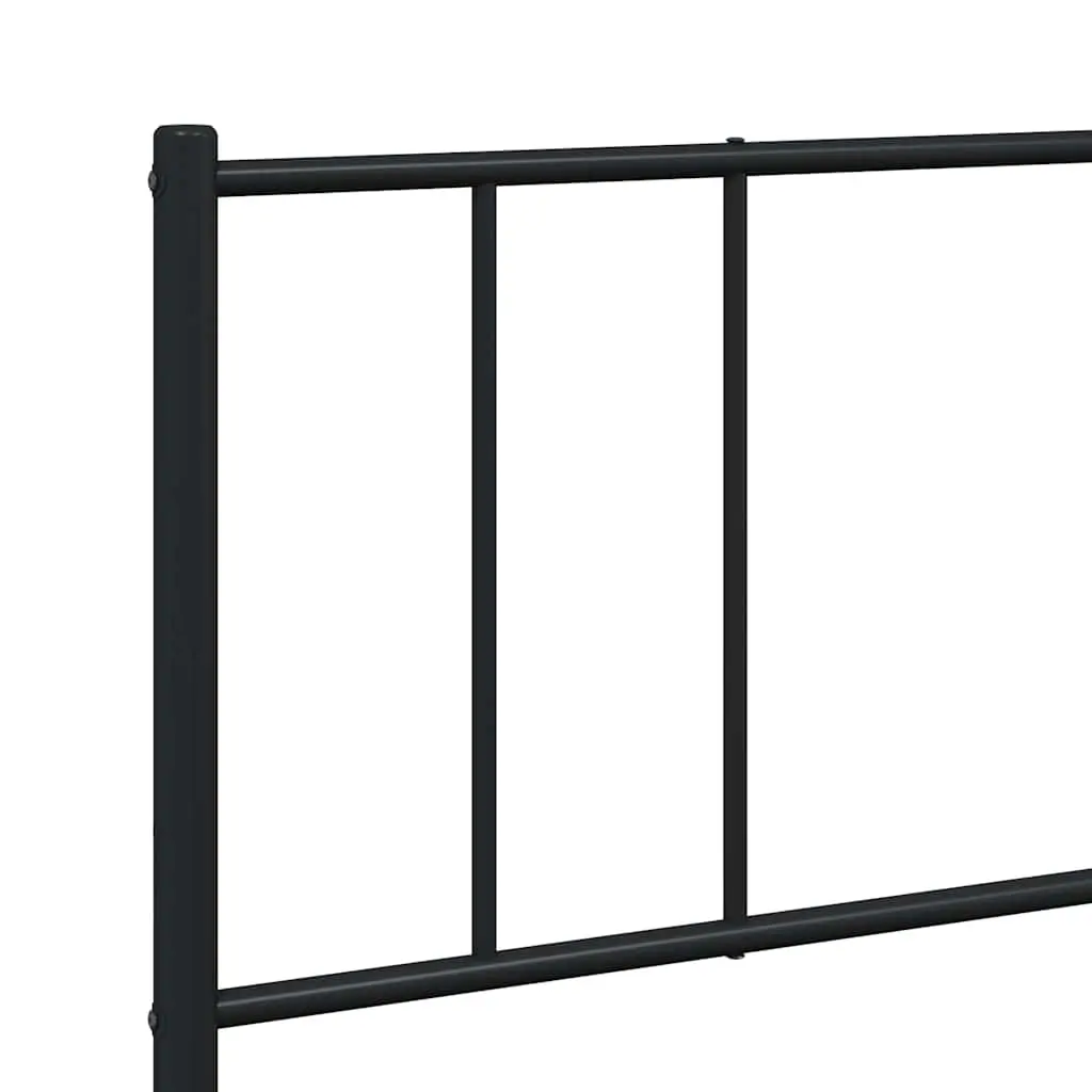 King Size Metal Bed Frame in Black
