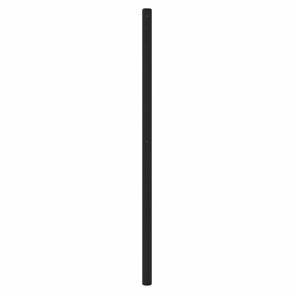 Metal Headboard Black 180cm Powder-coated Steel