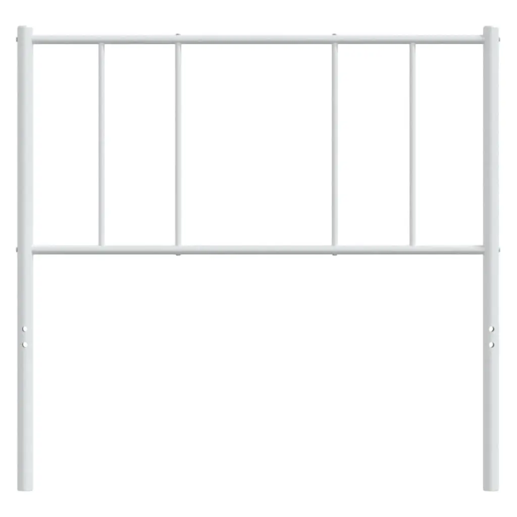 Metal Headboard White 90cm Powder Coated Steel Frame