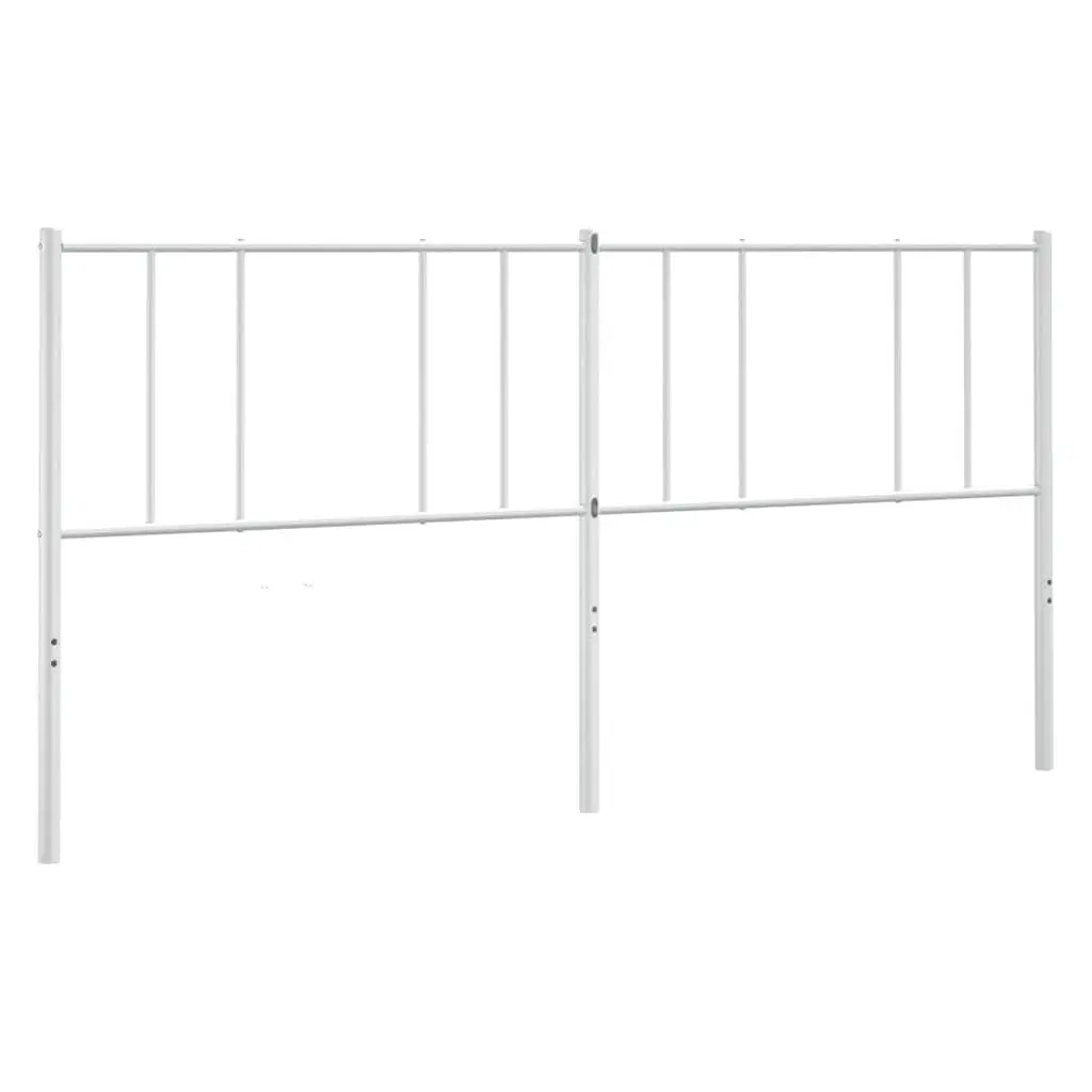 Metal Headboard White 180cm Bedroom Bed Frame Head Support Stylish Design