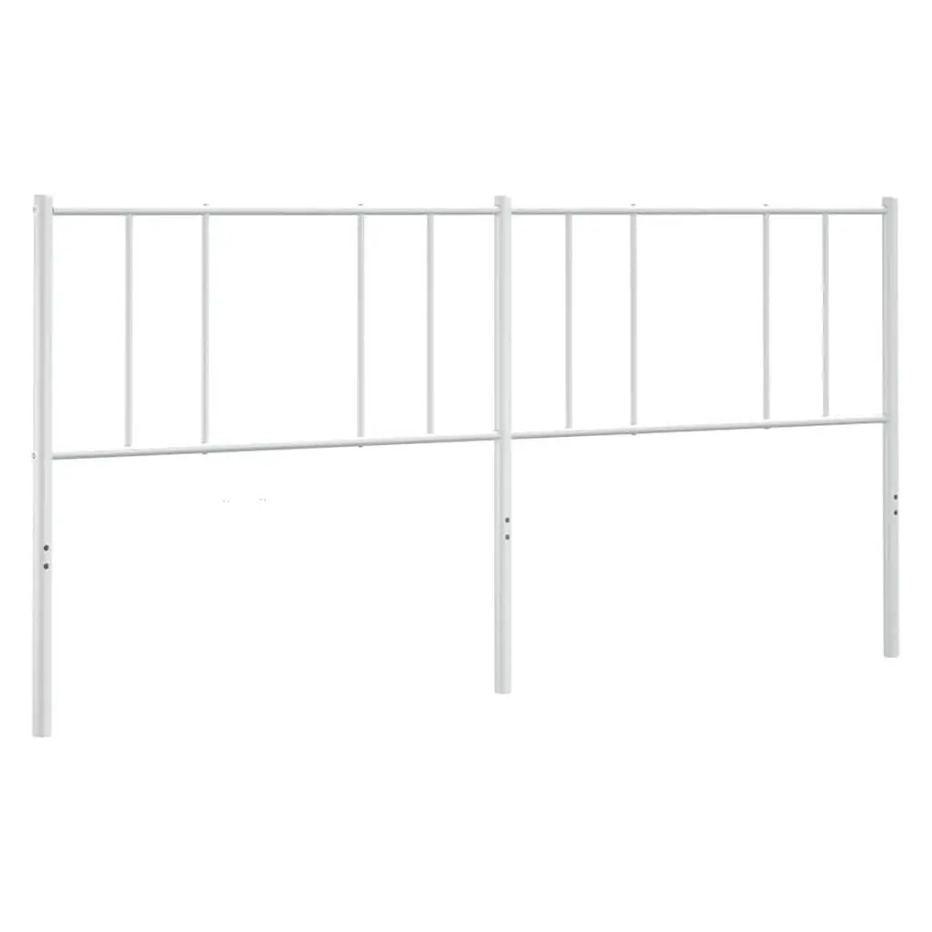 Metal Headboard White 180cm Bedroom Bed Frame Head Support Stylish Design