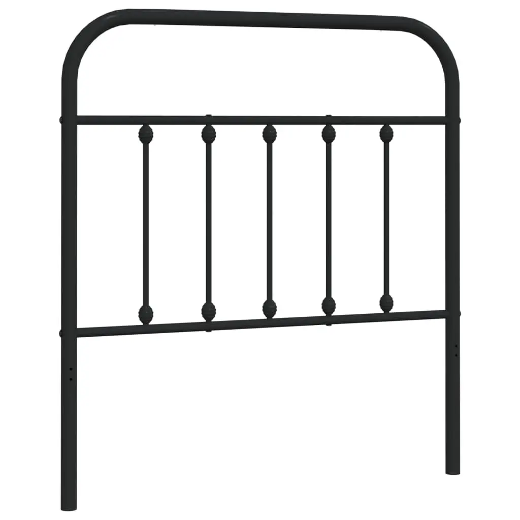 Metal Headboard Black 90cm Bed Frame Header Bedroom Furniture Stylish Design