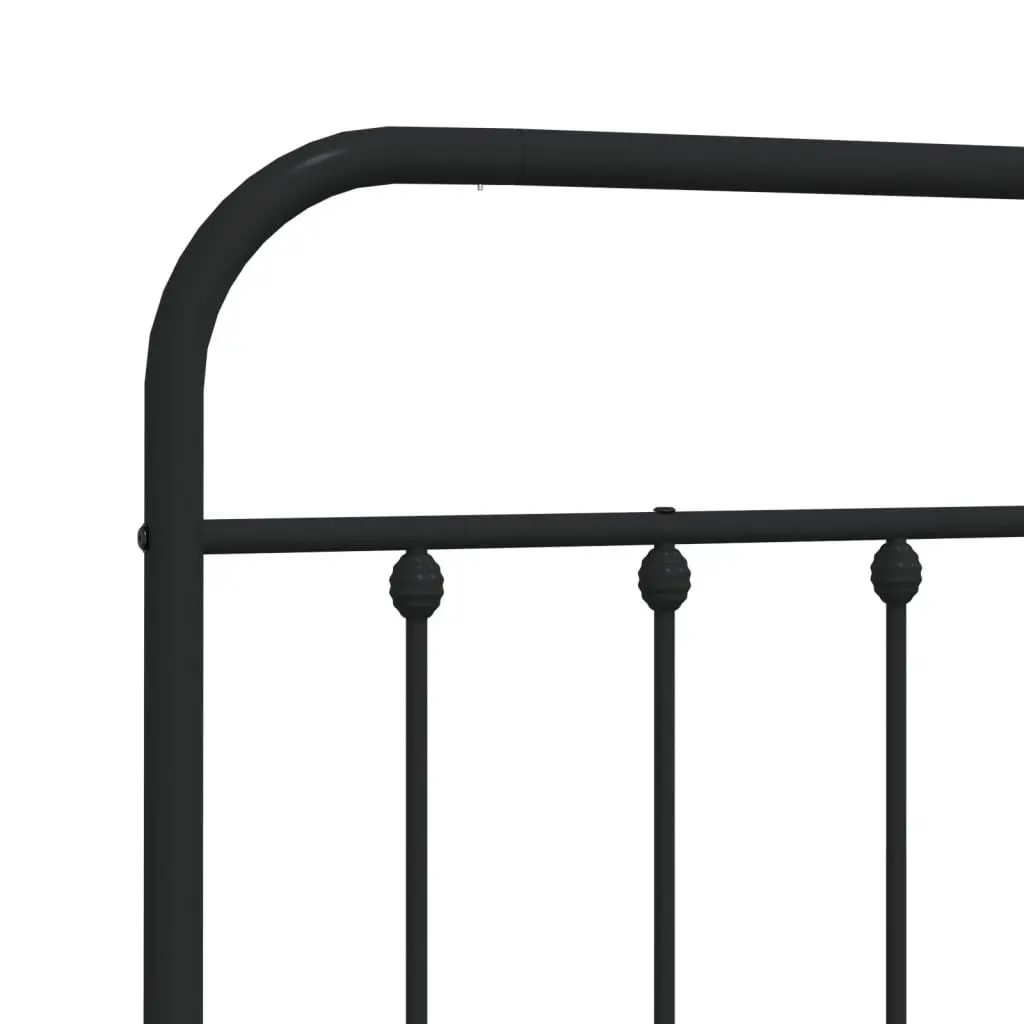 Metal Headboard Black 90cm Bed Frame Header Bedroom Furniture Stylish Design